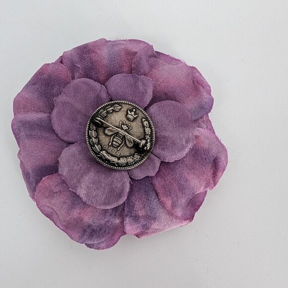 Gucci Purple Floral Brooch - Picture 2 of 4